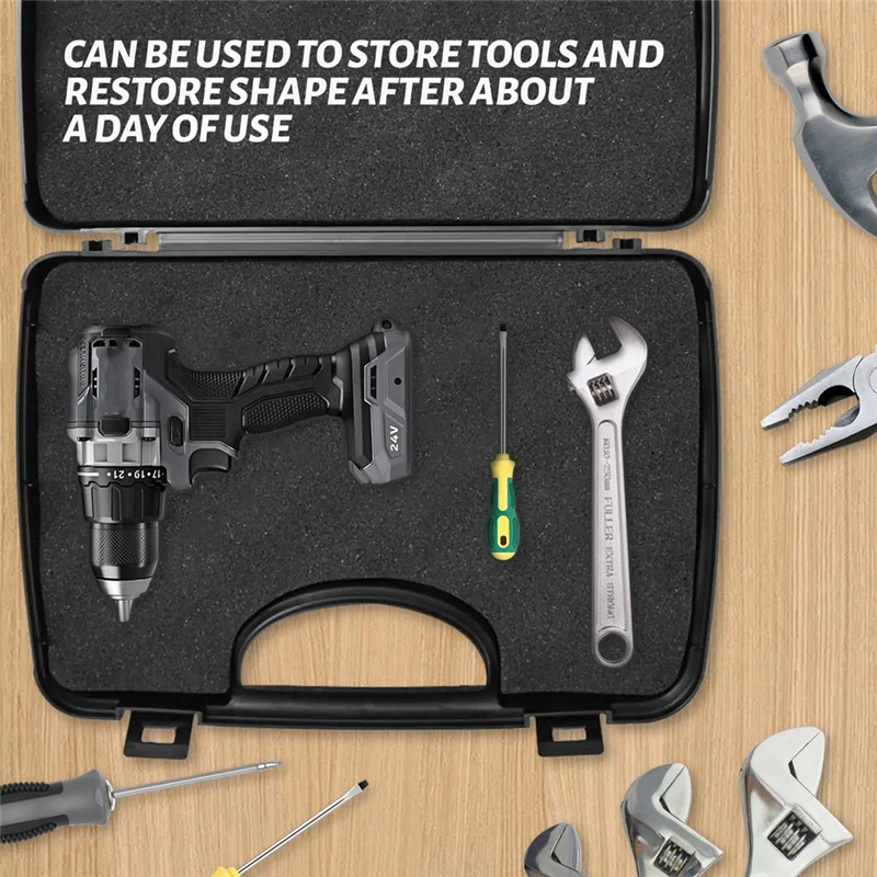 A76K Polyurethane Foam Board,40 X 30 X 2.5Cm Cuttable Foam Insert For Toolbox, Camera, Shockproof Cushioning