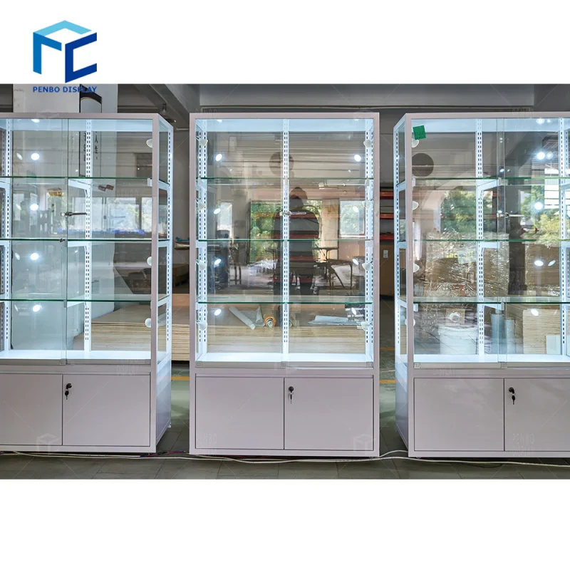 

2025customized.Steel Glass Pharmacy Showcase Designs In Living Room Glass Showcase Design Curio Cabinet Glass Display