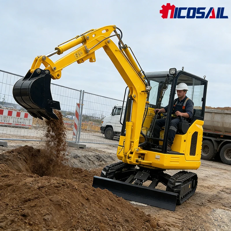

Mini excavator with a capacity of 2.5 tons CE EPA Euro 5 standard brand new tracked excavator for agricultural use