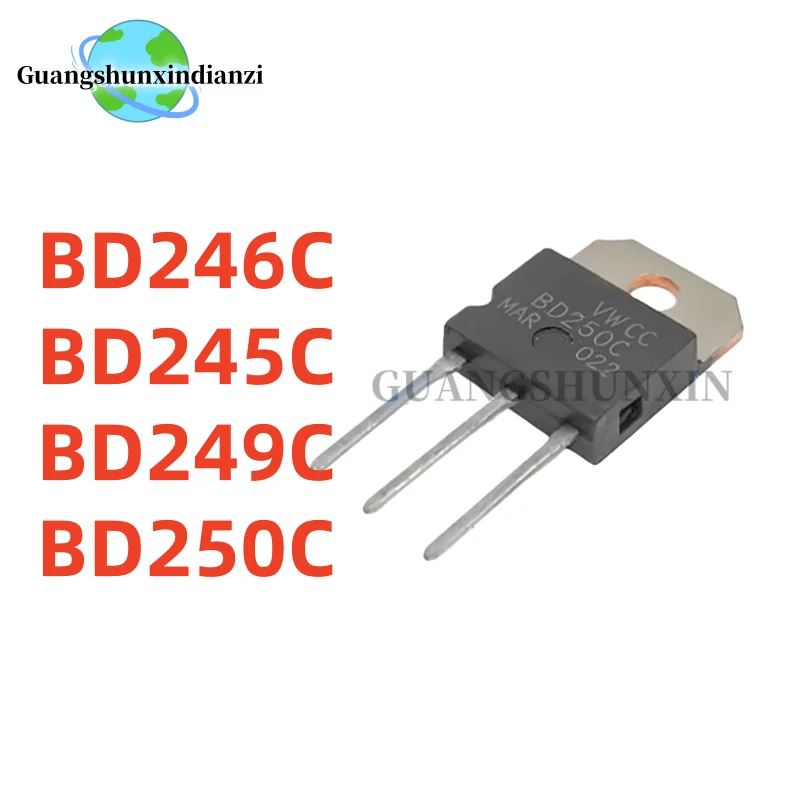 5PCS 100% NEW high-quality BD246C BD245C BD250C BD249C TO-3P Best Quality transistor In Stock