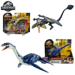 Original Jurassic World Dinosaur Anime Figure Toy Model Velociraptor Blue Articulated Toys for Boys Dimorphodon Combination Pack