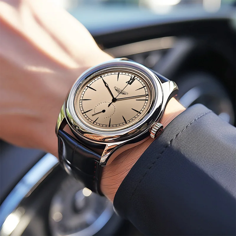 

New luxury men's automatic waterproof watch trendy fashion handsome simple classic student quartz clock birthday gift