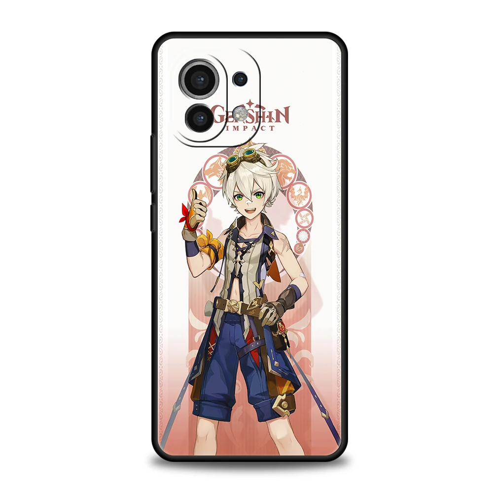 เคสโทรศัพท์เกม Genshin Impact สำหรับ Xiaomi Mi Mi 14 13 12 11 ultra 13T 12T 12T poco C51 F3 F4 F5 X3 X4 NFC M3 Pro Lite 5g กรอบซิลิโคน