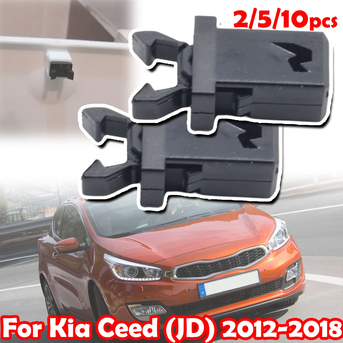 

Замок-защелка для крышки мусорного бака (пластиковый) PR-001 для Kia Ceed (JD) 2012-2018, с функцией самозамыкающегося, сенсорный, ремонтный, с клипсой