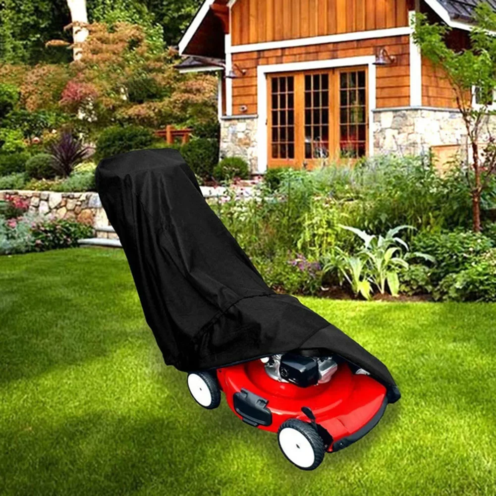 Lawn Mower Dust Cover Waterproof Windproof 210D Oxford Fabric Rainproof Sunshade Anti-UV Snowproof Sunscreen Trimmer Cover