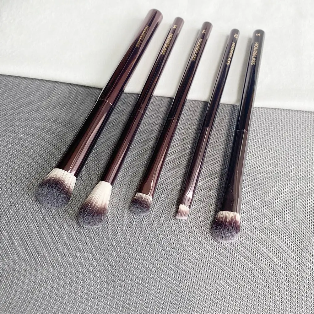 hourglass eye makeup brushes set Luxury Shadow Blending Shaping Contouring Highlighting Brow Concealer Liner Cosmetic Brush Kit