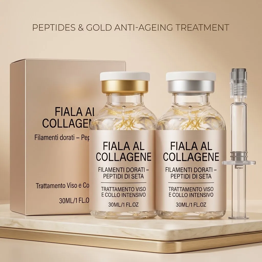 Hydrating Face Serum for Dry Skin, Smooths Fine Lines & Restores Elasticity Skincare Collagen Silk Peptide Firming Ampoule 30ml