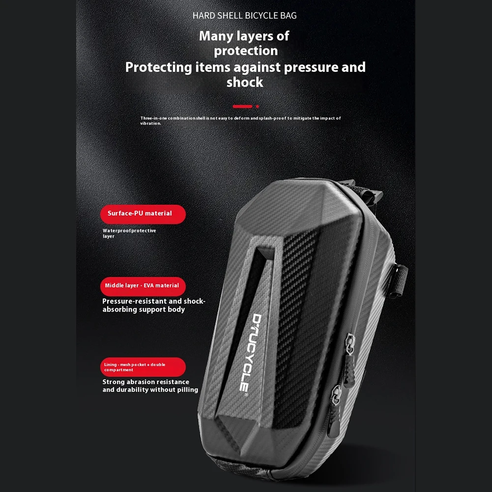 Bolsa frontal de bicicleta 2/4l, bolsa frontal para scooter elétrica, à prova d'água, bolsa para guidão, zíper duplo, armazenamento de bicicleta, acessórios de ciclismo