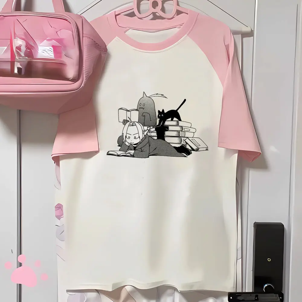 

Full Metal Alchemist tshirt female women Retro kawaii Trendy Pastel graphic t shirt 2000s Vintage aesthetic Pastel