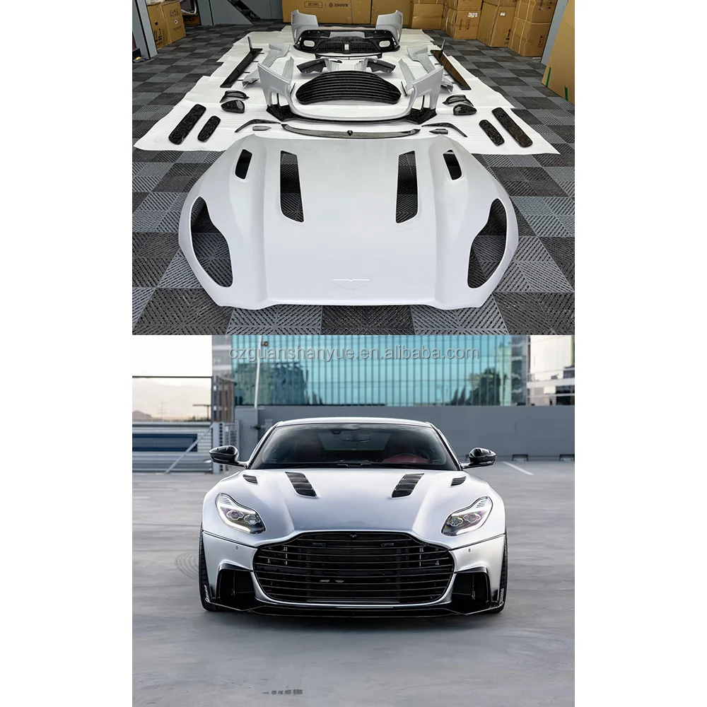 M Style Aston Martin DB11 Car Body Kit with Front & Rear Bumper Hood & Side Skirts