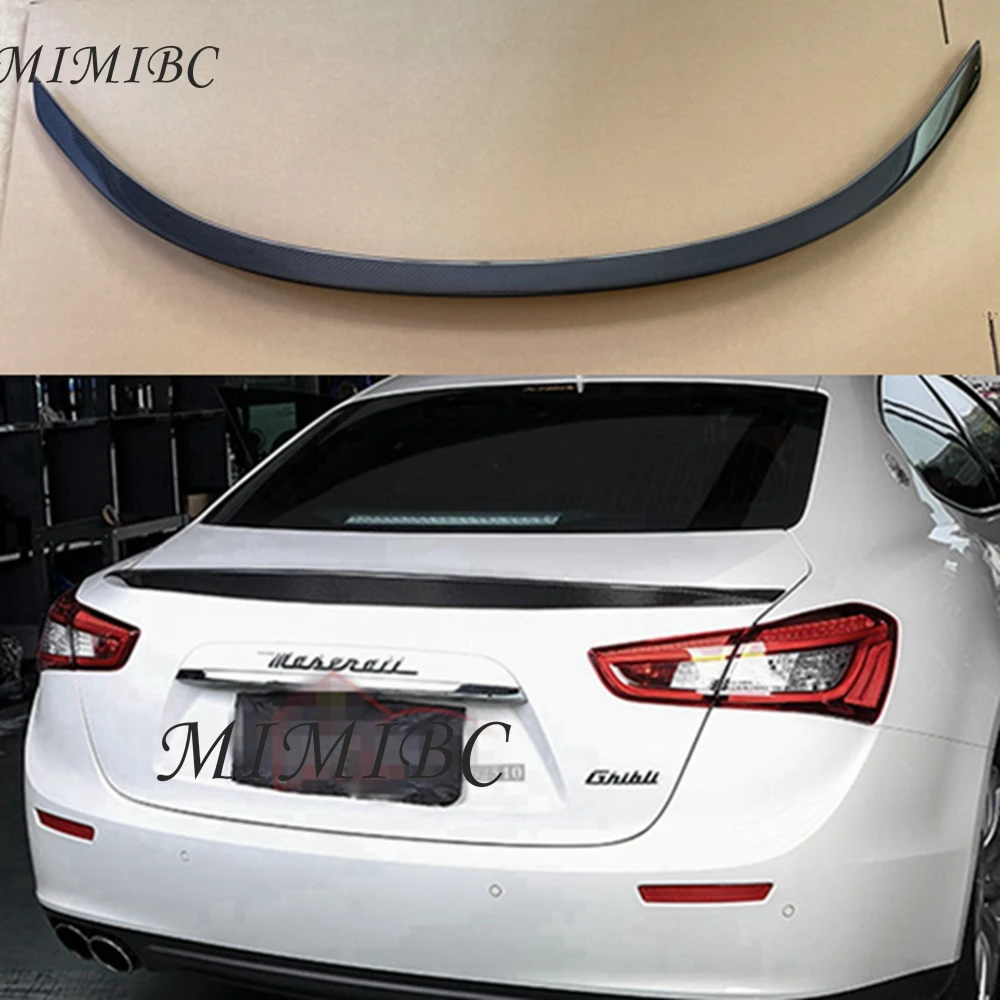 

FOR Maserati Ghibli NT Style Carbon fiber Rear Spoiler Trunk wing 2013-2022 FRP Forged carbon