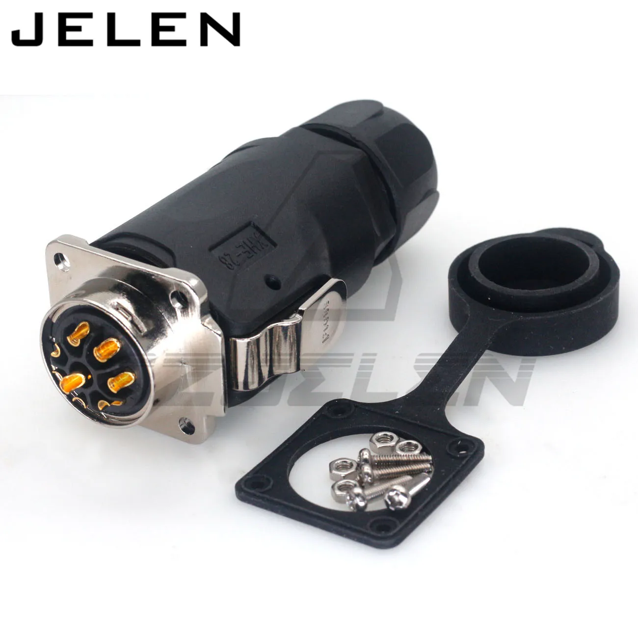 

XHE28 Industrial Waterproof IP67 8 Pin Automotive 25A AC DC Power Connector Outdoor Electrical Cable Wire Adapter LED Lighting