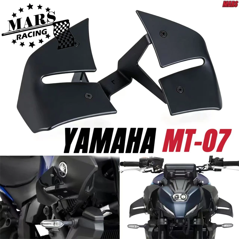 

Для мотоциклов YAMAHA MT07 MT-07 Gen4 MT 07 Y-AMT 2025 2026: Аэродинамические боковые спойлеры (винглеты) для нейкед-мотоциклов