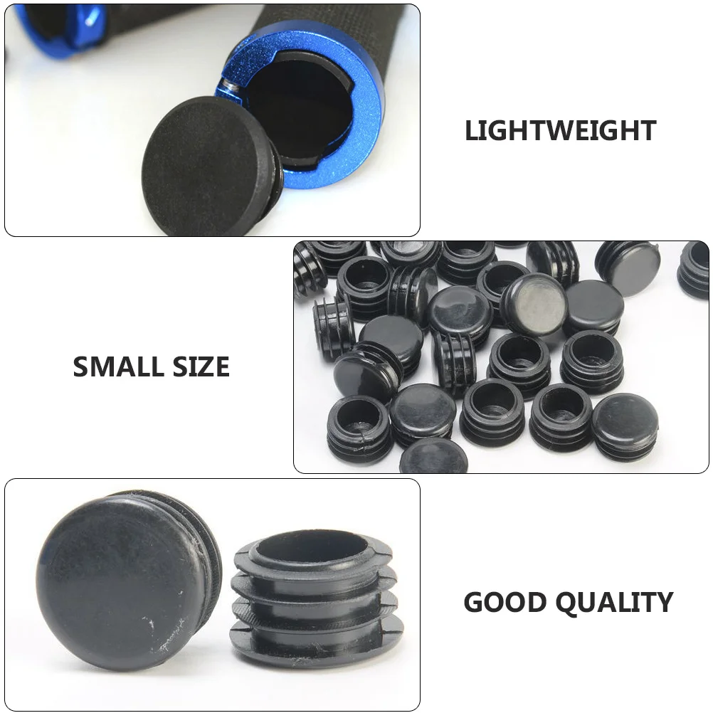 

12Pcs Bike Handlebar End Plug Plastic Wear-Resistant Lightweight Block for Mountain Road Folding Bike Cycling Supplies