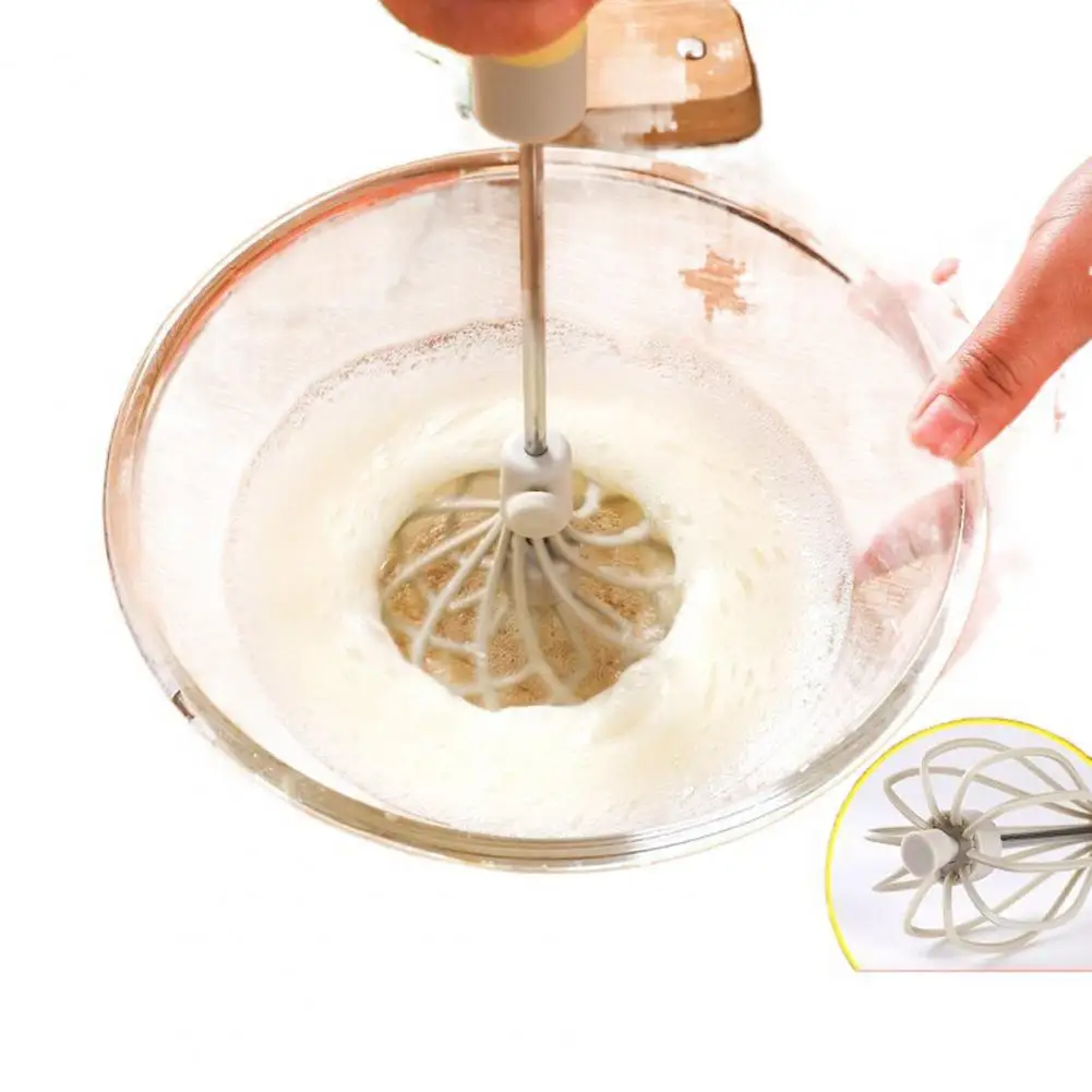 

Hand Mixer with Whisk Adjustable Stainless Steel Egg Beater Whisk for Mixing Beating Foaming Semi-automatic Hand for Versatile