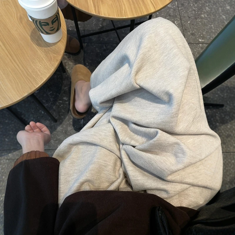 Korean Style Casual Wide Leg Pants Women's High Waist Cover Hip Harlan Long Pants Soft Versatile Autumn New Arrival
