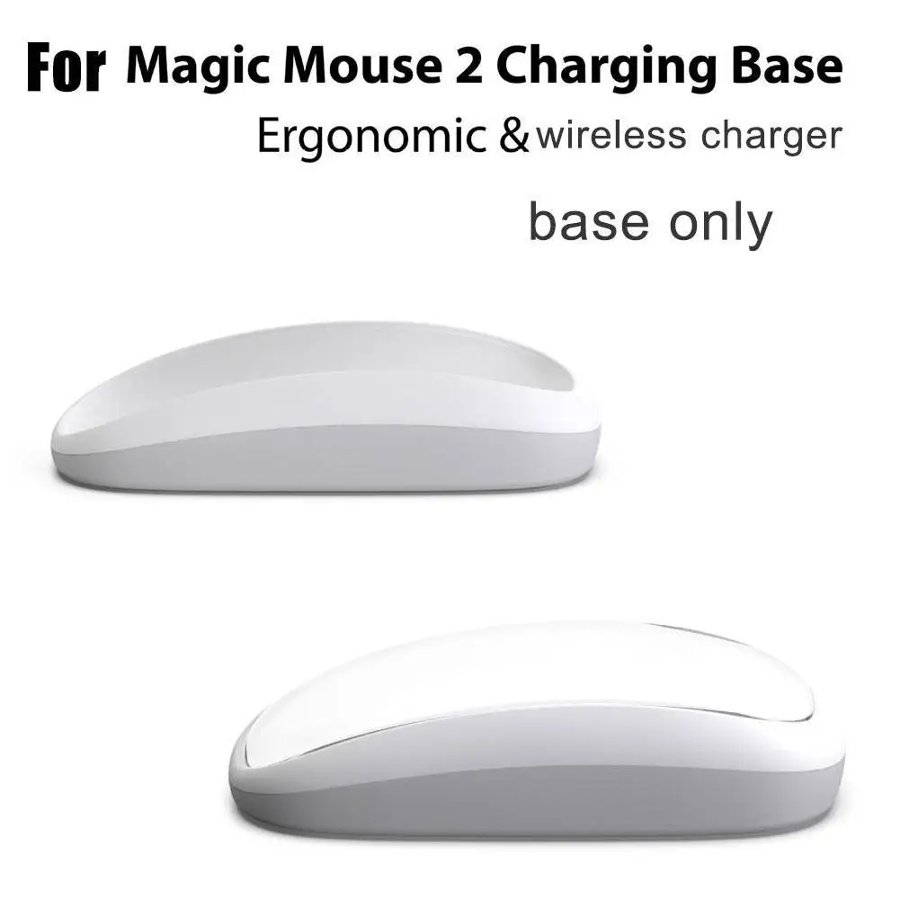 Mouse Optimized Base For Apple Magic Mouse 2 Charging Base Ergonomic Wireless Charging Pad Shell Increase Height Optimize F Q7S8