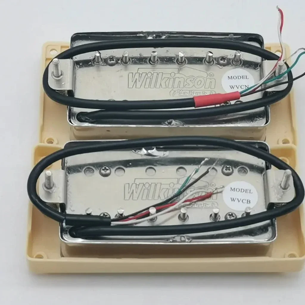 Upgrade Humbucker Pickup Wilkinson 4C Double Coil Pickups (Optional) 1VIT Wiring Harness 1 Set  Gold