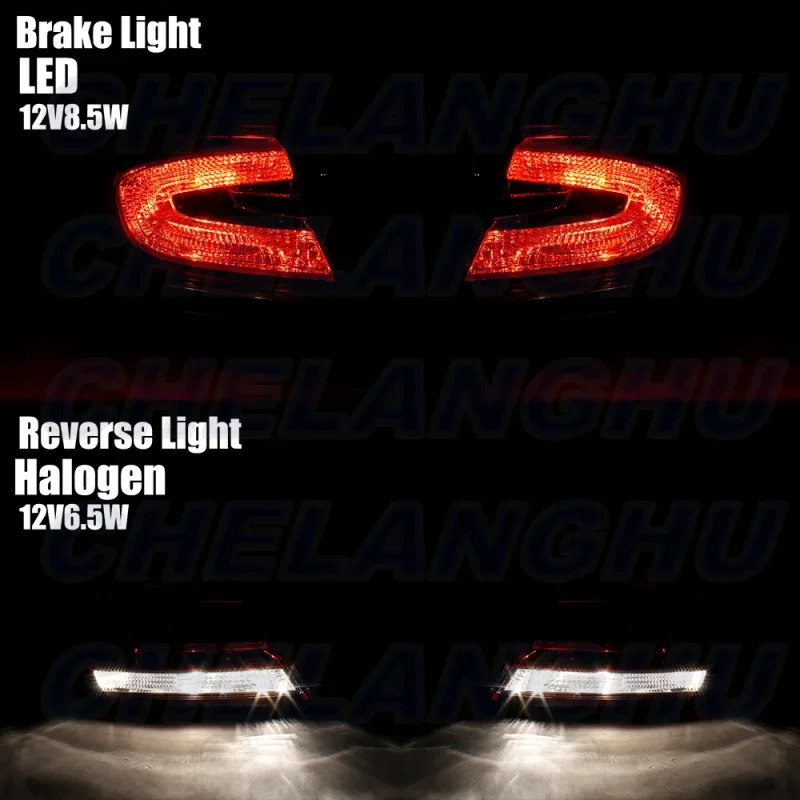 LED Tail Light For Honda Civic Sedan 4-Door 2013 2014 2015 Pair Left+Right Outer Side Rear Lamp car assecories