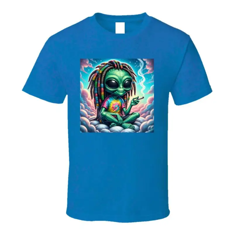 Stoned Alien Rasta Hippie Funny Parody T Shirt