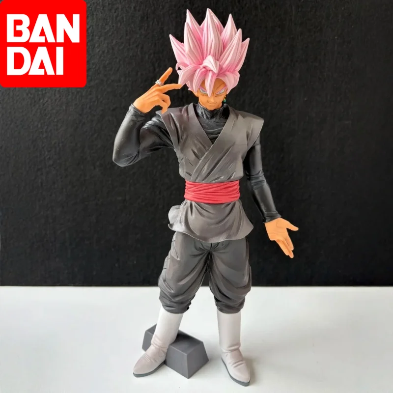 

BANDAI Dragon Ball Super Goku Black Super Saiyan Rose Action Figure Collectible Anime Statue Desktop Decor For Dragon Ball Fans