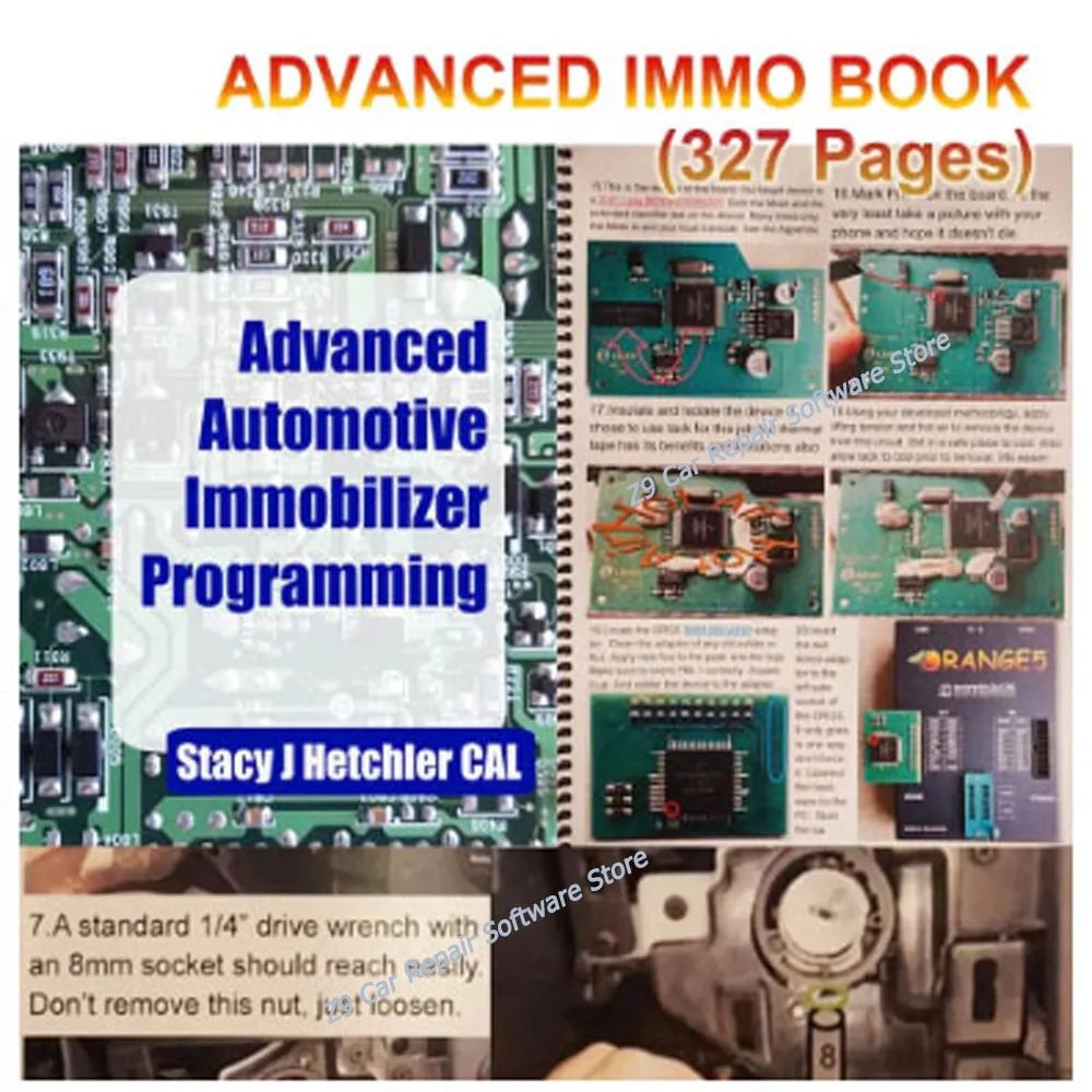 Advanced Automotive Immobilizer Programming Book - 327 Pages PDF Diagnose Repair Car Control Box ECU Teaching Guide IMMO BOOK
