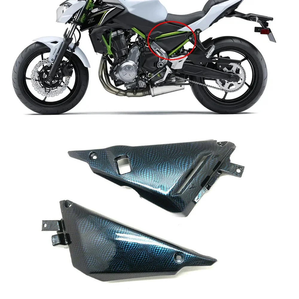 

For Kawasaki Z650 NINJA 650 2017 2018 2019 2020 Motorcycle Side Frame Panel Fairing Hydro Dipped Chameleon Finish NINJA650