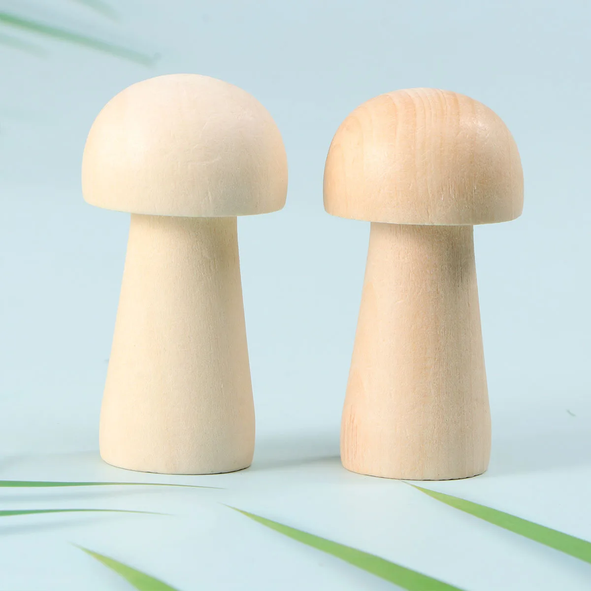 10개입 나무 버섯 모양 조각 DIY 그래피티 장식품 어린이용 홈 데코 85mm 상상력 및 실습 능력 발달