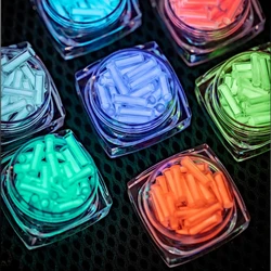 4pcs Glass Luminous Tubes Fingertip Gyro Edc Luminous Rods Outdoor Signal Lamp 1.5*6mm 2.0*12mm EDC Personalized DIY Accessories