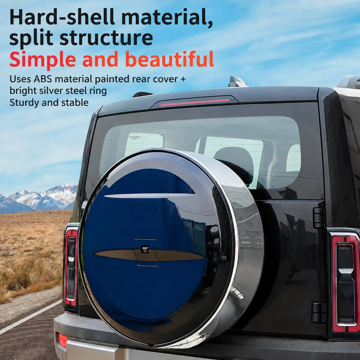 For Haval Raptor 2025 2026 Car Spare Tire Cover Rear Door Spare Tire Protection Shell Hard Shell Tailgate Accessories
