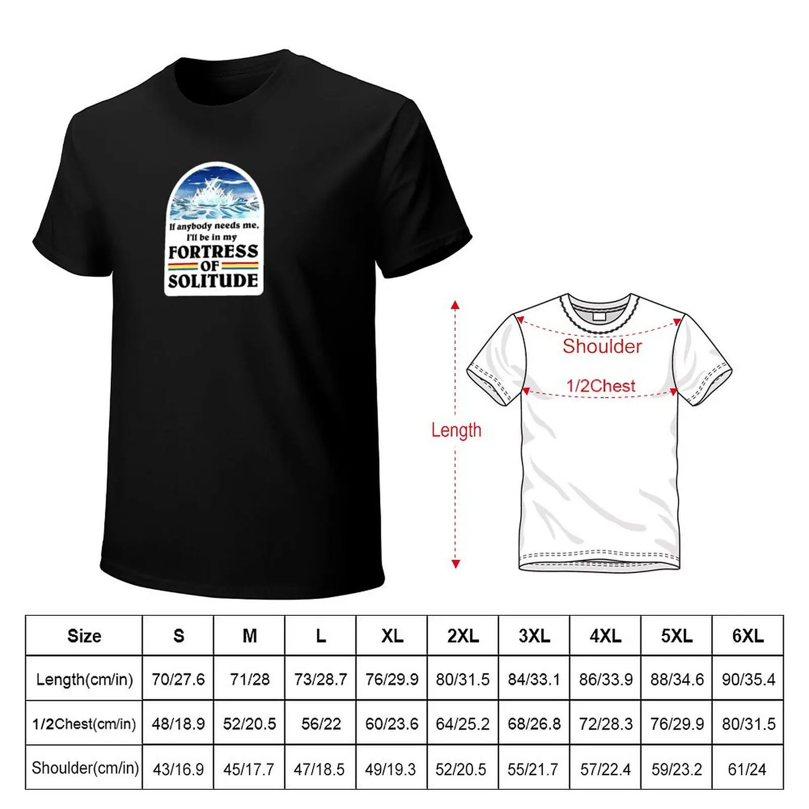 Fortress of Solitude T-Shirt t shirt for man 100 percent cotton T-Shirt