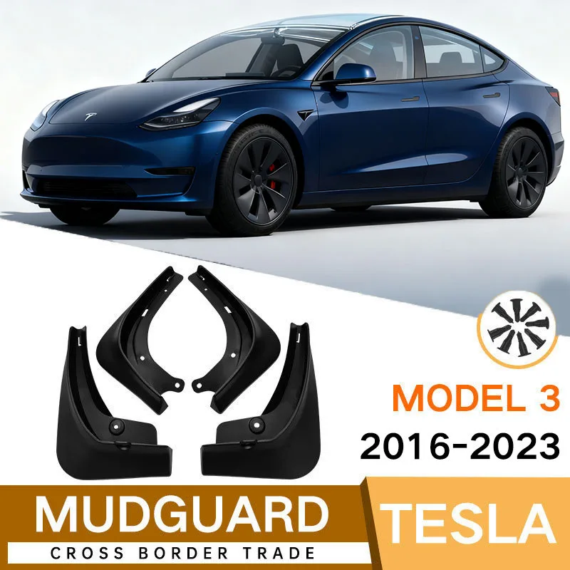 

Для Tesla MODEL 3 2016-2023 крыло Tesla model 3 автомобильное крыло кожа автомобильные аксессуары брызговики