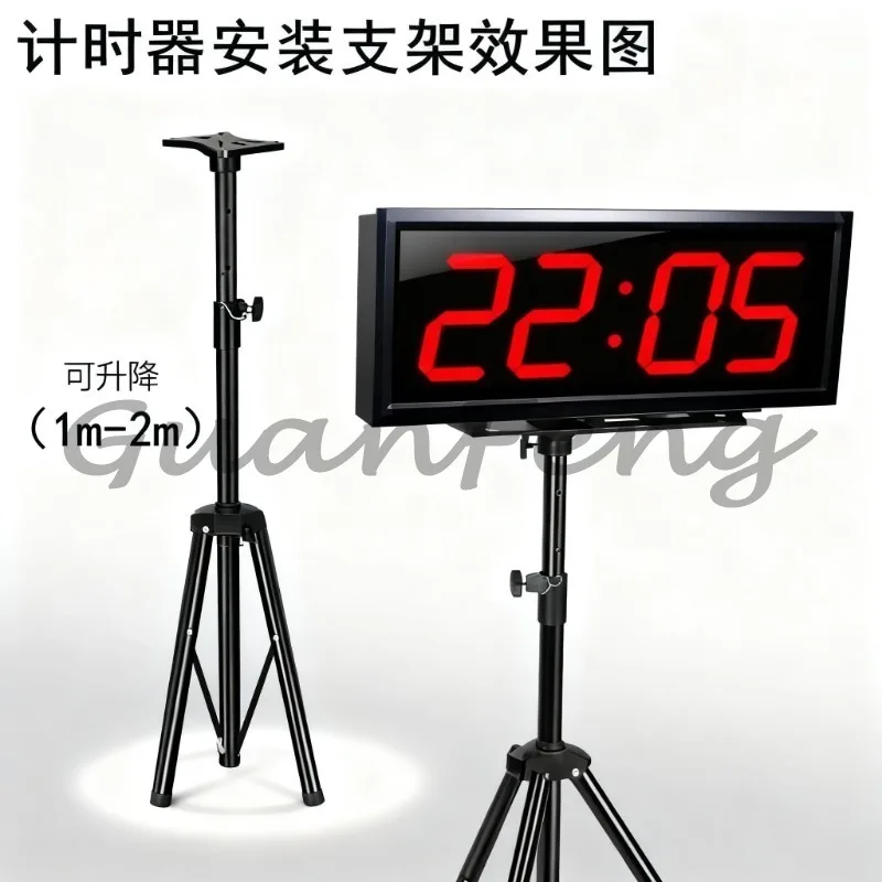 4-Inch large LCD electronic timer, 4-digit digital clock, with lithium battery and bracket
