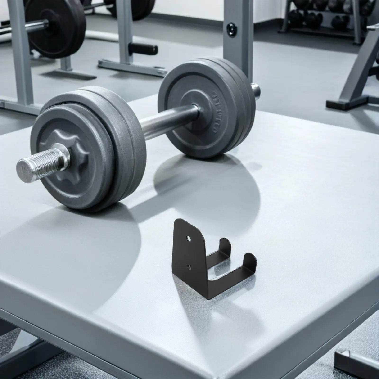 Barbell Storage Wall Mount Heavy Duty Wall Mounted Gym Equipment Storage Rack for Home Commercial Fitness Space Optimization