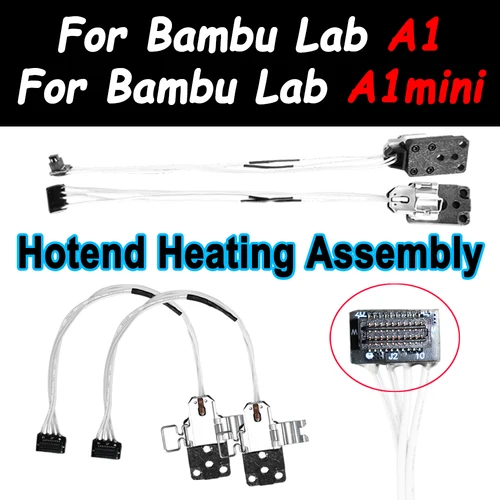 Actualización para Bambu Lab A1 A1 Mini Hotend Kit de montaje de calefacción para reparación de impresora 3D Bambu Lab A1