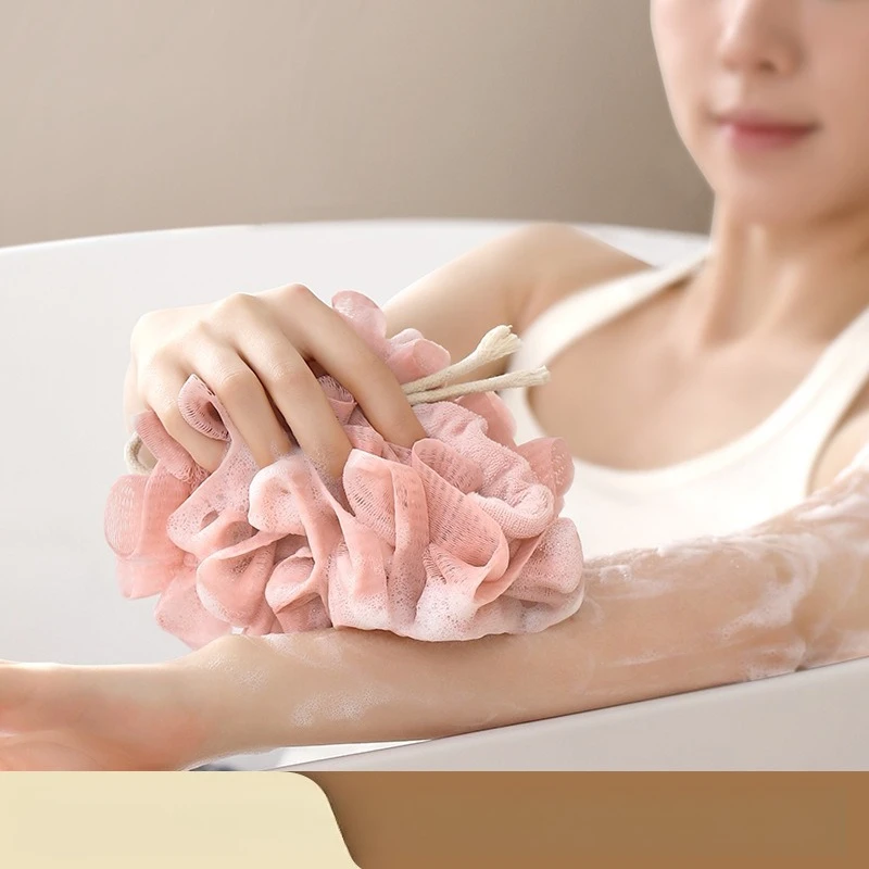 

The New Soap Bath Bomb Can Be Placed in Soap Bubbling Net, Drawstring Bath Flower, Extra-large Multi-use Bath Bomb