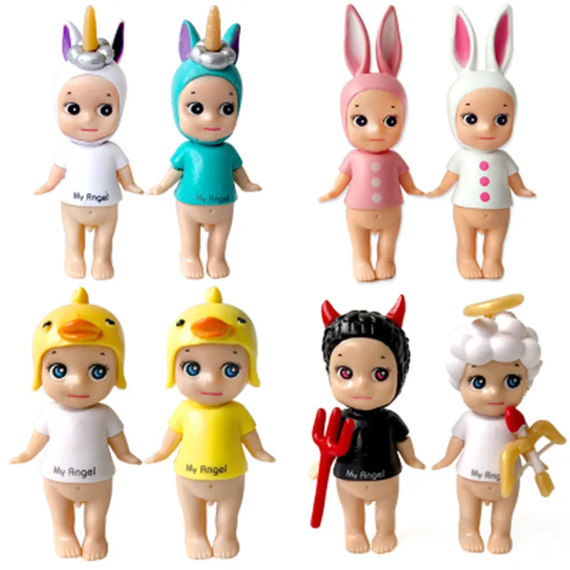 Sonny Angel Harvest Hippe Looking Back Figurine Fruits Animal Series 3 Baby Anime Figures Toys Halloween Christmas Gifts