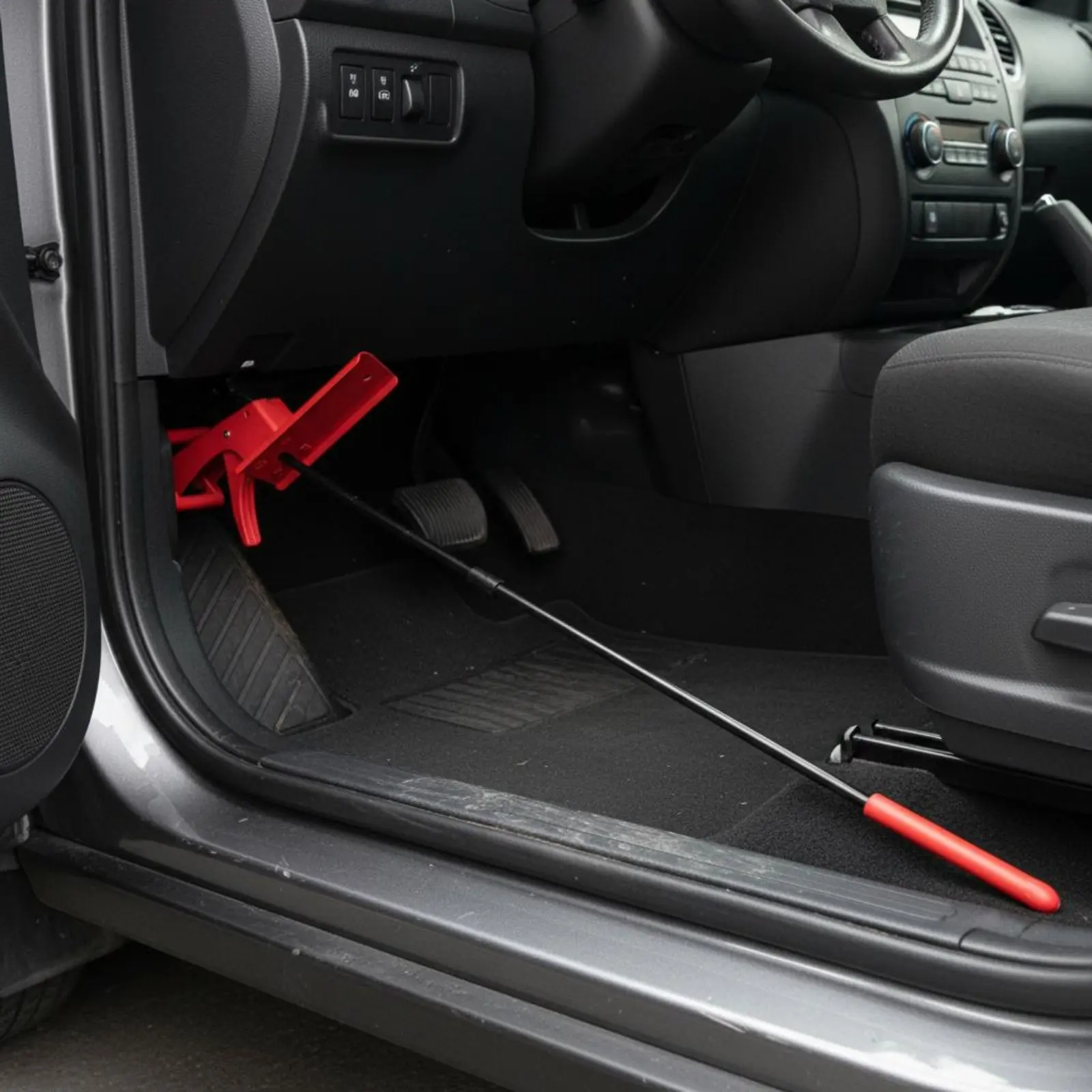 Wheel Alignment Brake Lock Adjustable Length Brake Pedal Holder Automotive Equipment Long-Lasting Steel Construction Easy to Use