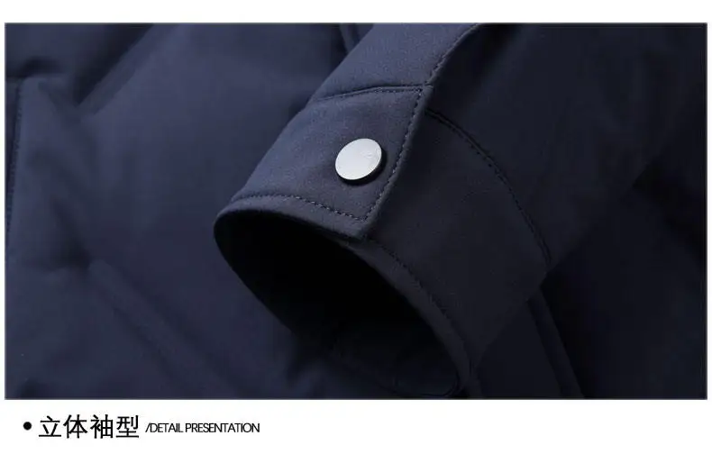 Men's 50% White Duck Down down coat 2026 winter turndown collar warm Down Jackets men fashion light and thin Jacket M-4XL