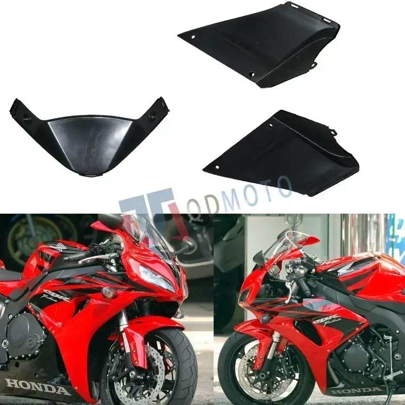 For CBR1000RR 2006 2007 Motorcycle Head Fairing Left and Right Triangle Plate&Under Side Belly Pan Bracket ABS Injection Fairing