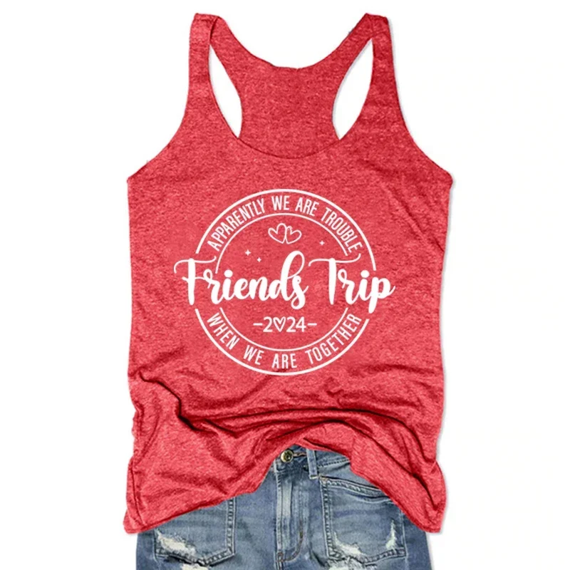 

Friends Trip 2024 Tank Top Friends Girls Trip Tops Best Friends Gifts Girls Weekend Women Clothing Gothic Cute Tops