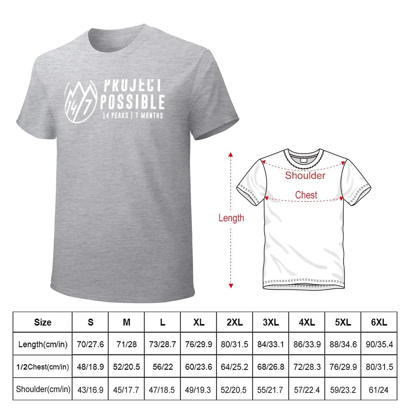 14 Peaks Nothing is Impossible Nimsdal Purja Project Possible Essential T-Shirt T-Shirt plain Aesthetic clothing mens clothes