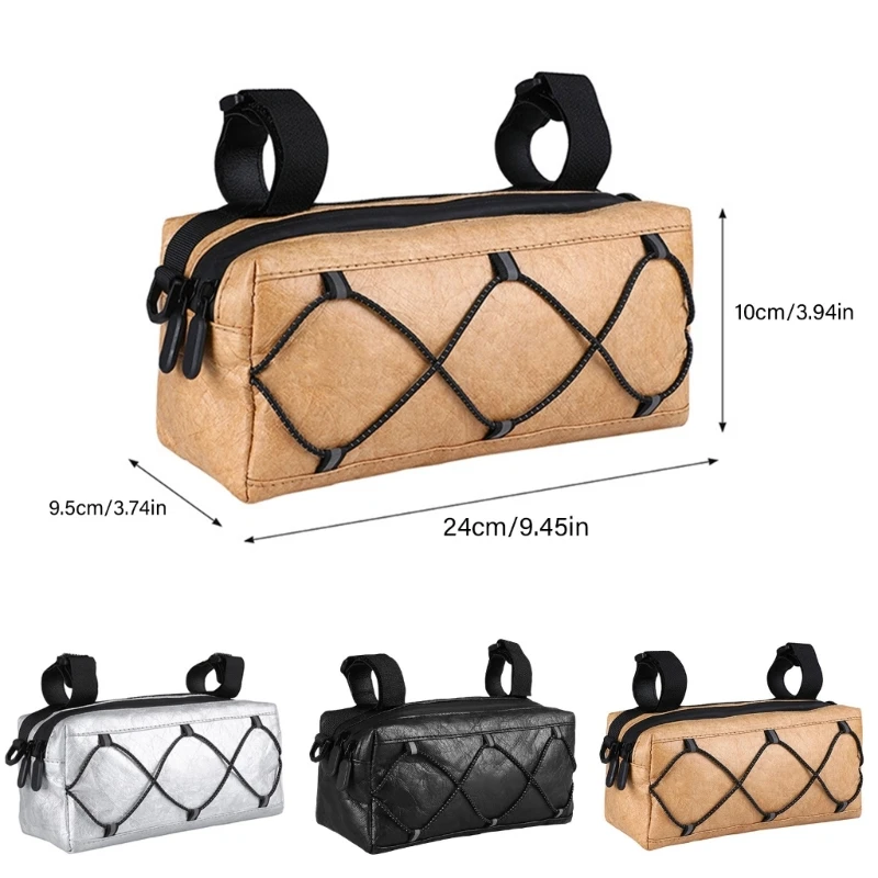 Durability Handlebar Bag Bicycles Front Pouches Reflective Cycling Storage Bag for Refreshment Storage