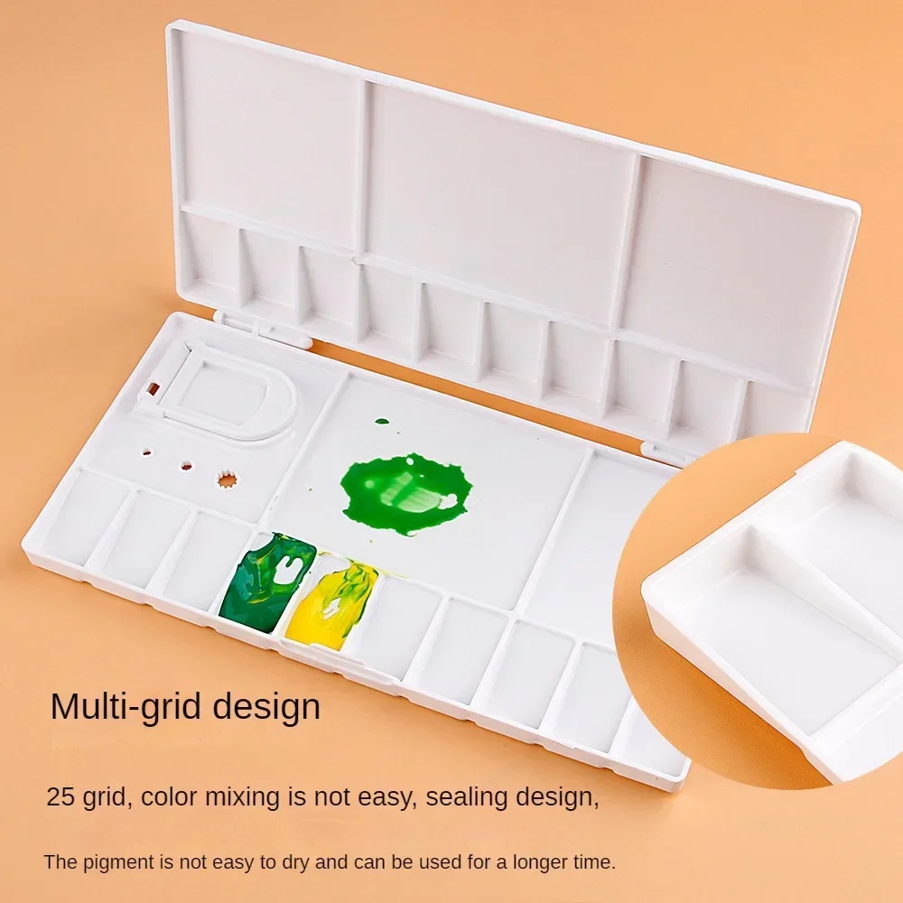 20Grid Folding Watercolor Palette Watercolor Paint Tray Box Renovate Cover Pigment Box Painting Tool Artistic Supplies