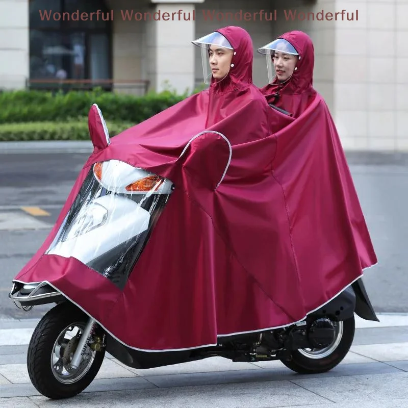

Custom Fit Motorcycle Raincoat Waterproof Visor Full Coverage Double Size for Off-Road Adventures