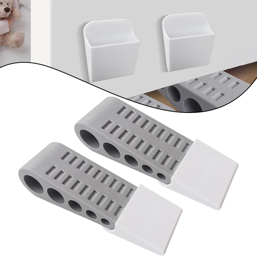 Home Safety Indoor Protection 13.5 * 4.5 * 3.4cm Door Stopper Compact Door Stop With Bracket Door Safety Device