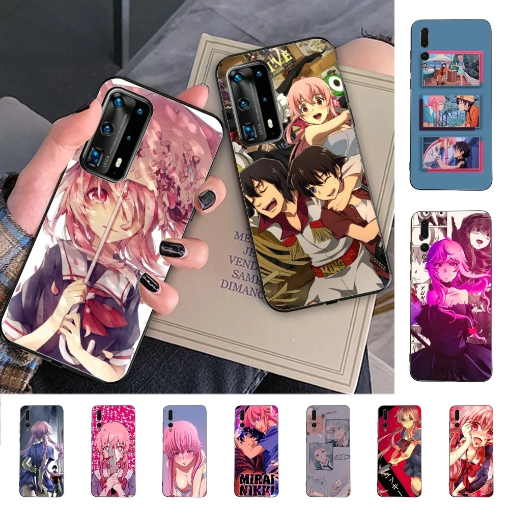 Future Diary Phone Case For Huawei P 8 9 10 20 30 40 50 Pro Lite Psmart Honor 10 lite 70 Mate 20lite