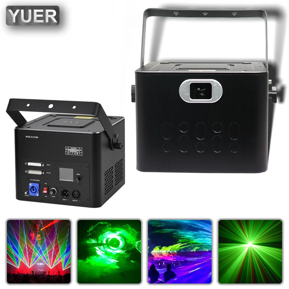 New Produc30KPPS 15W Full Color Laser Light DMX512 18/29CH Animation Pattern Scaning Effect Laser Projector DJ Disco Stage Party