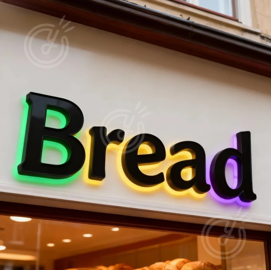 Bar Sign RGB Custom Logo Addressable Led Channel 3d Letter Company Business Wall Signage Advertising Beauty Salon Neon Barber