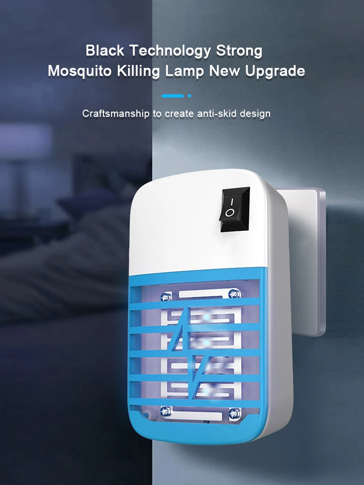 1PCS Electric mosquito killer, mosquito killer, fly catcher, non-toxic mosquito killer, for flies, mosquitoes, moths, kitchen